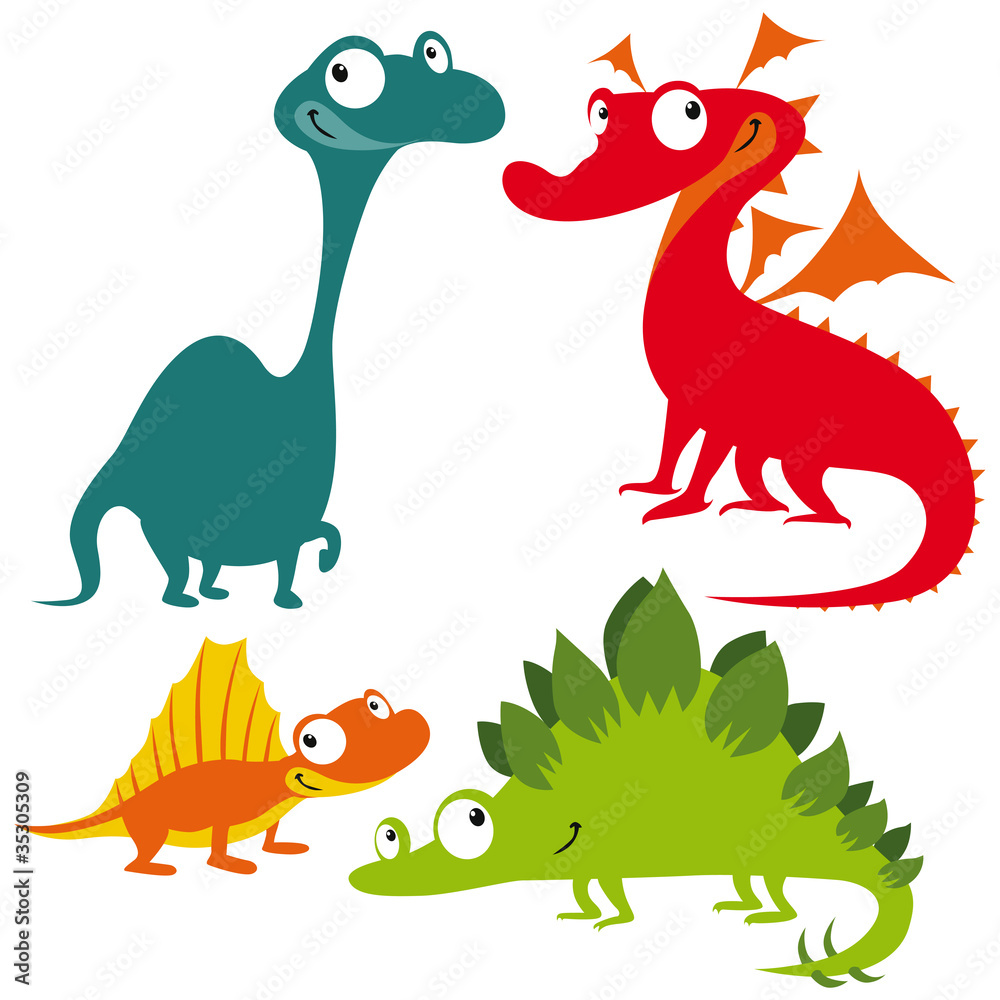 Obraz premium dragon, dinosaur and lizard