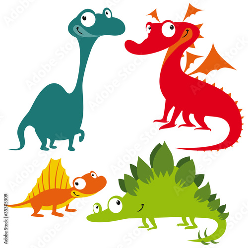 dragon  dinosaur and lizard