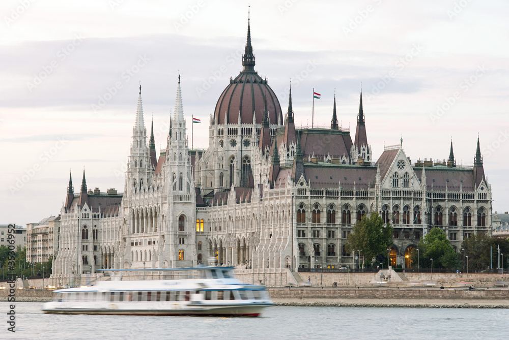 Hungarian parliament at twilight Hungarian parliament at twilight