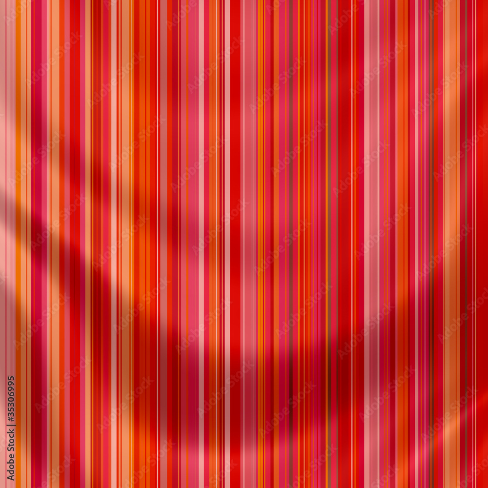 Elegantly flowing satin fabric with retro stripes Elegantly flowing satin fabric with retro stripes