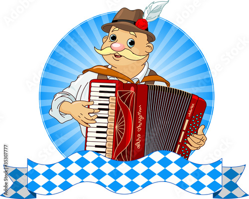 Oktoberfest Accordion Player