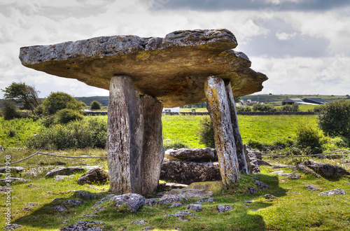 Polnabrone Dolmen in Burren, Co. Clare - Ireland