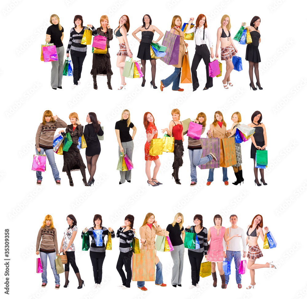 Obraz premium Crowd Idea Shopping