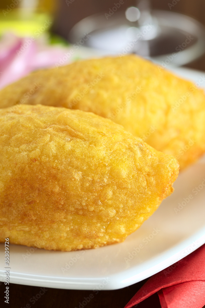 Peruvian dish called Papa Rellena (Stuffed Potato) Peruvian dish called Papa Rellena (Stuffed Potato)