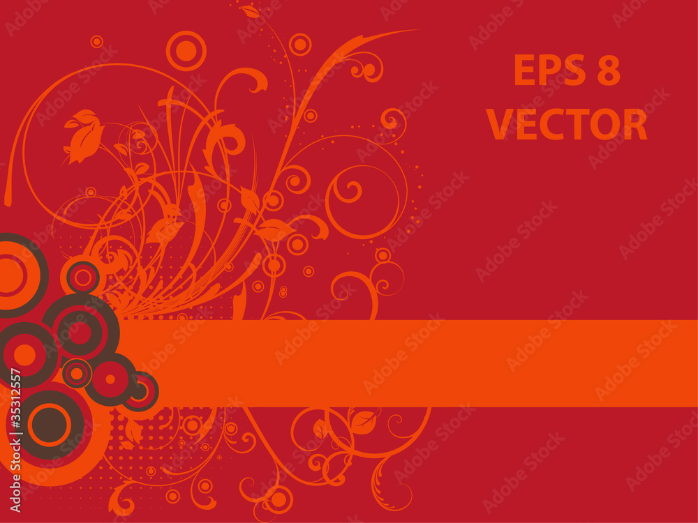 Vector illustration on red christmas theme Vector illustration on red christmas theme