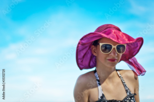 Frau am Strand