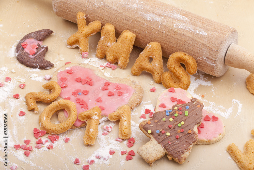 christmas cookies with letter biscuits christmas cookies with letter biscuits