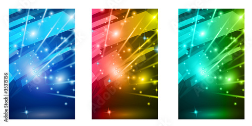 Abstract Glow of lights for Business