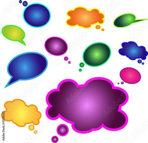 Background with colorful balloons