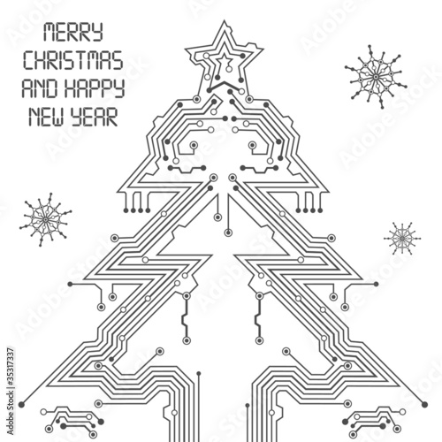 Christmas Tree from circuit board