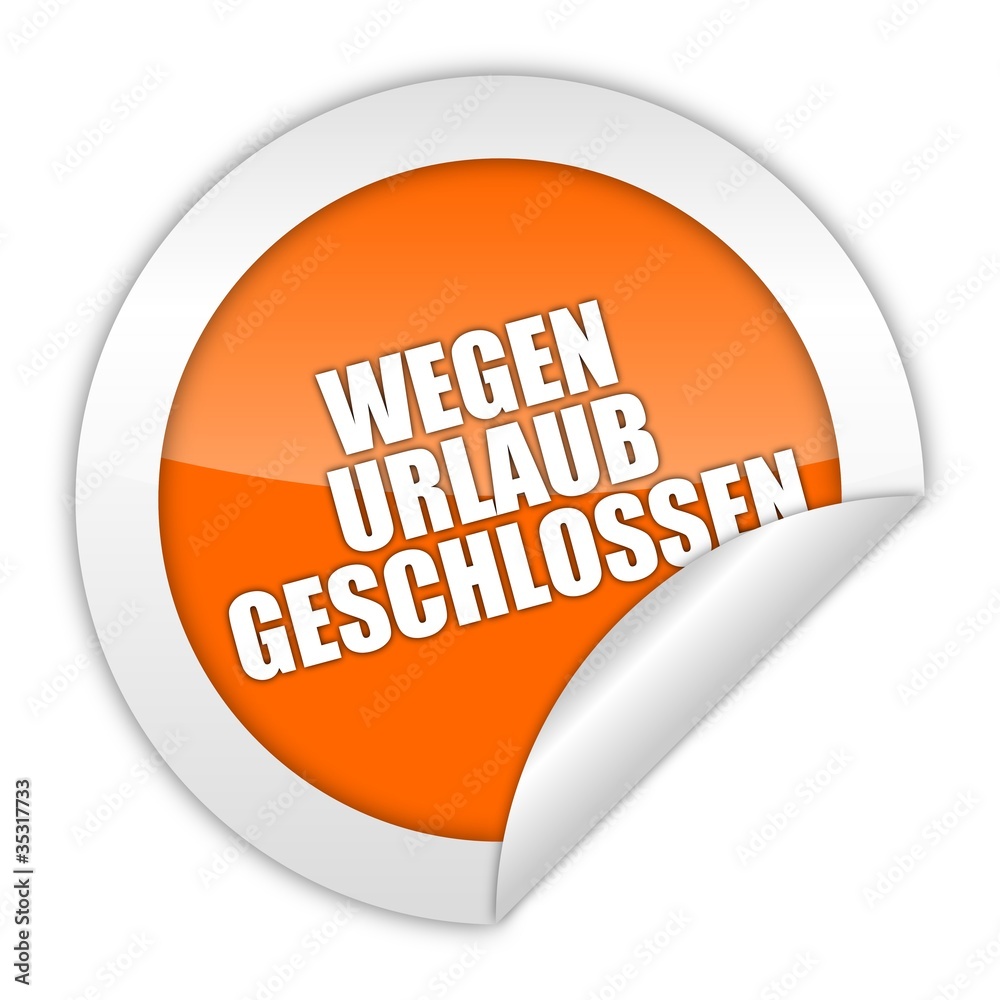 button aufgedreht wegen urlaub geschlossen 1 StockIllustration Adobe
