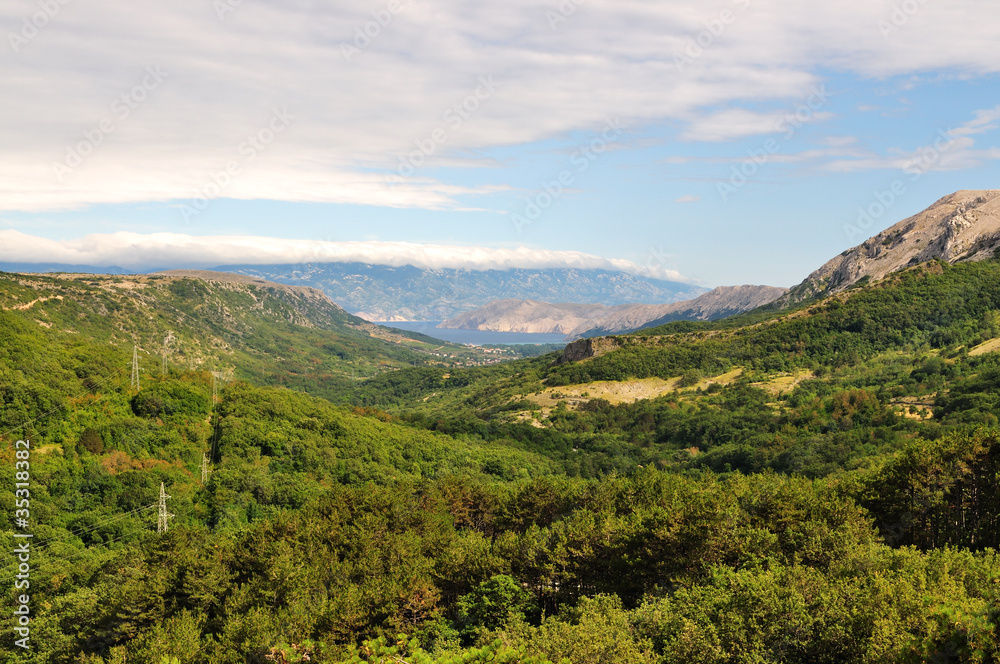 Obraz premium Blick auf Baska Kroatien 2011