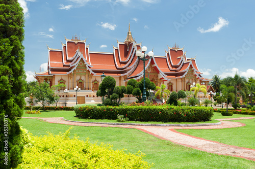 buddhistische Architektur Vientiane photo