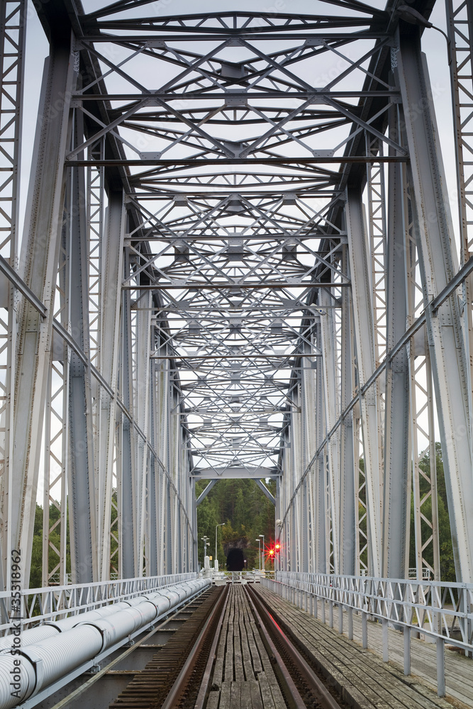 Fototapeta premium Train bridge