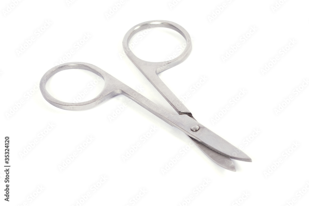 manicure scissors isolated on white manicure scissors isolated on white