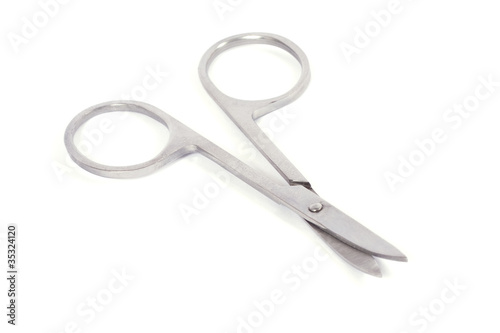 manicure scissors isolated on white