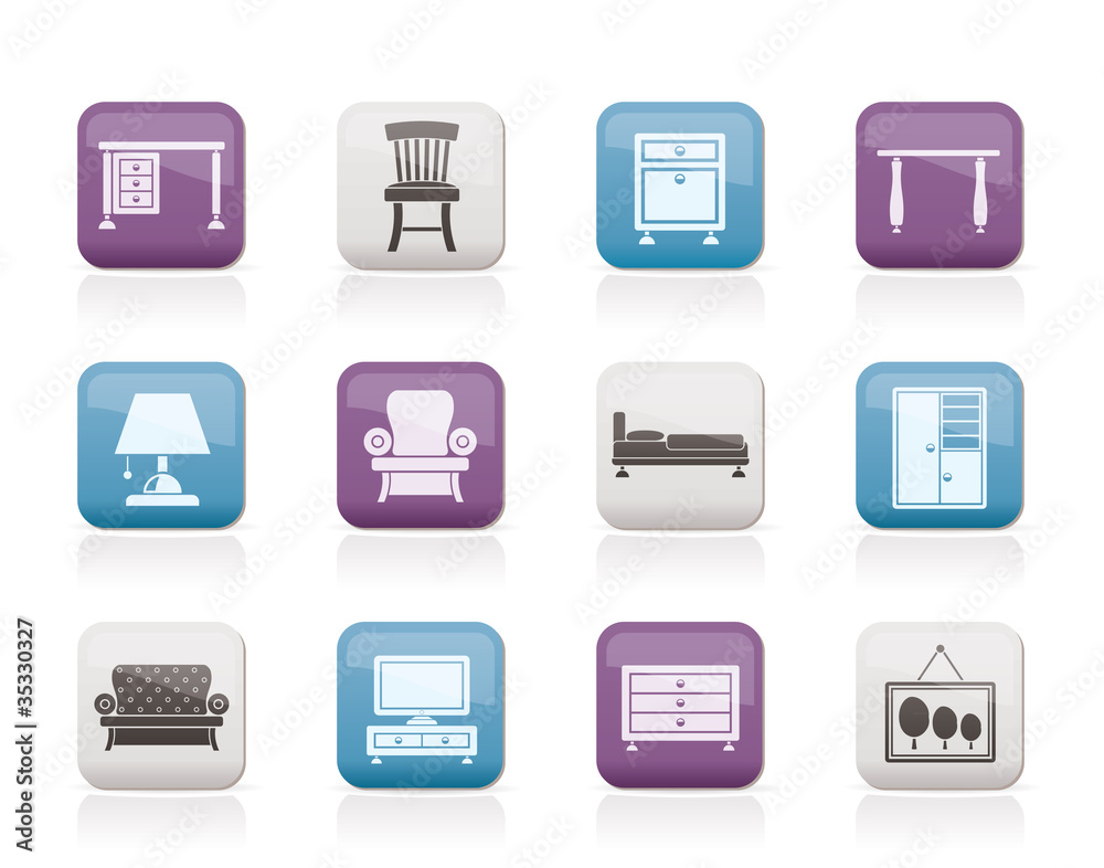 Home Equipment and Furniture icons Home Equipment and Furniture icons