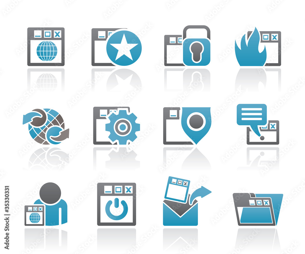 Internet, website and Security Icons Internet, website and Security Icons