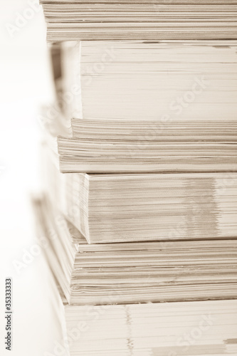 A stack of magazines