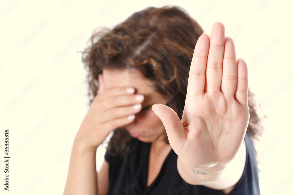 young woman ashamed young woman ashamed