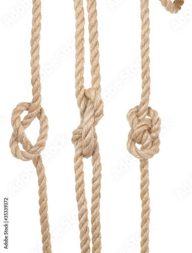 ship ropes with a knot