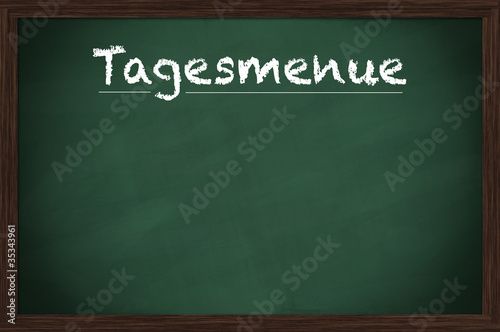 Kreidetafel Tagesmenue