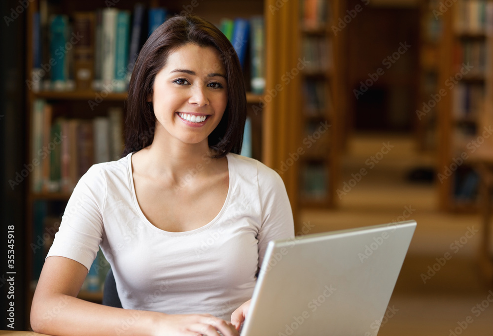 Student with a laptop Student with a laptop