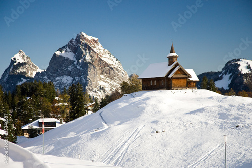 Church in mountain, Stoos