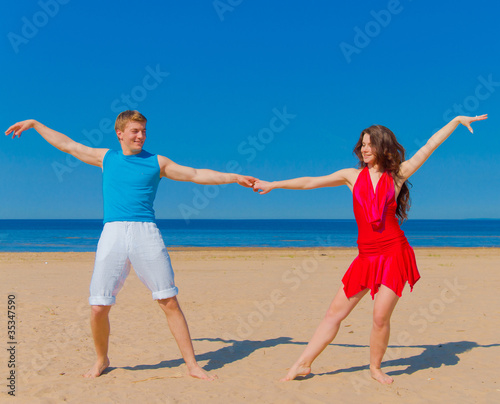Beach Couple Romance