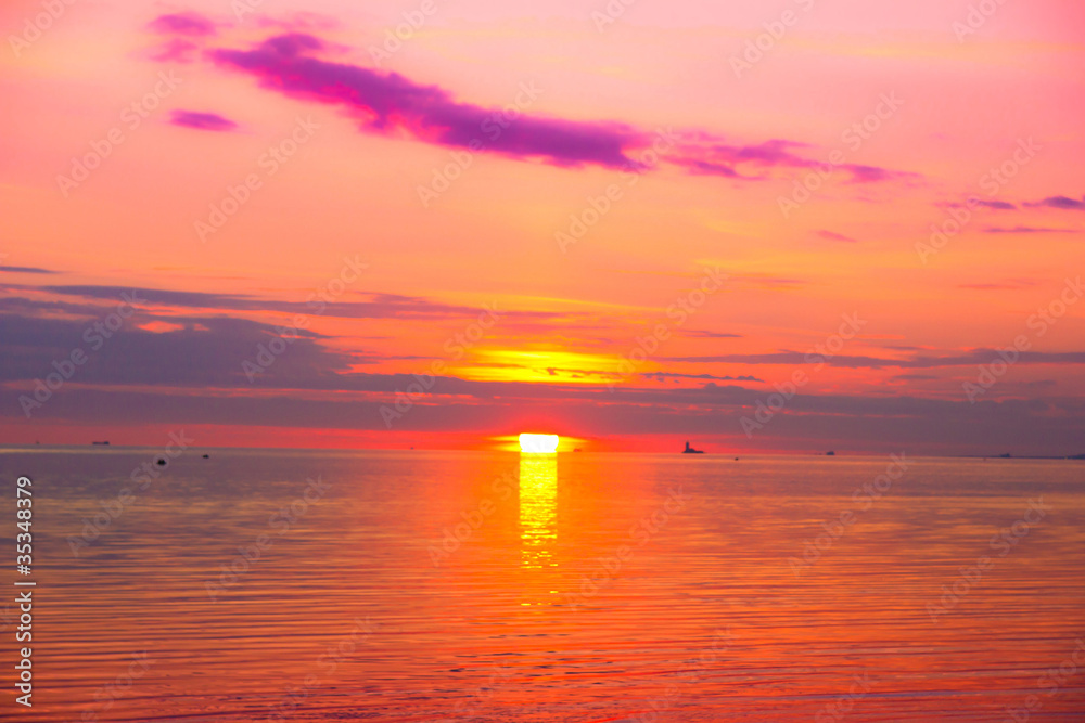 Obraz premium Cloudscape Panorama Beach