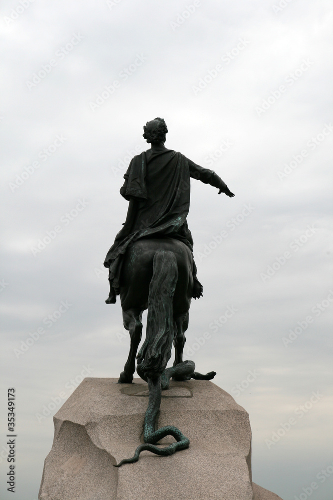 Monument of emperor Peter the Great Saint Petersburg, Russia