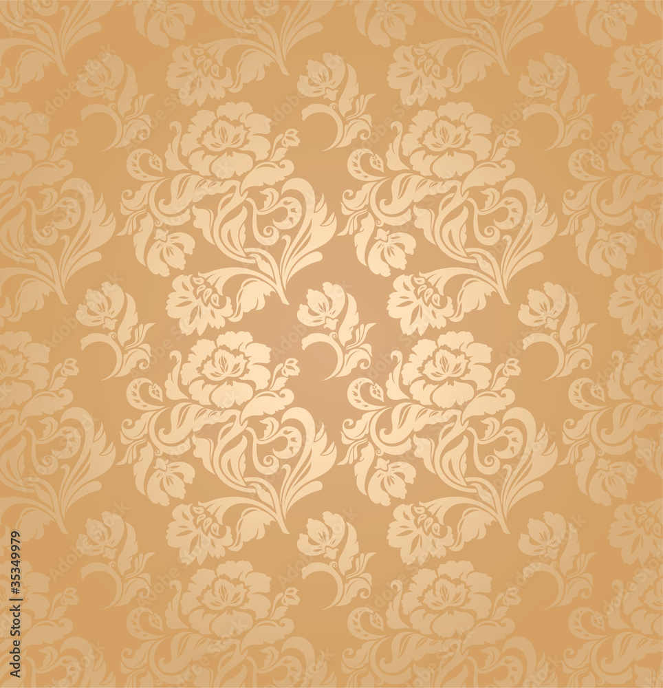 Seamless pattern, ornament floral, background