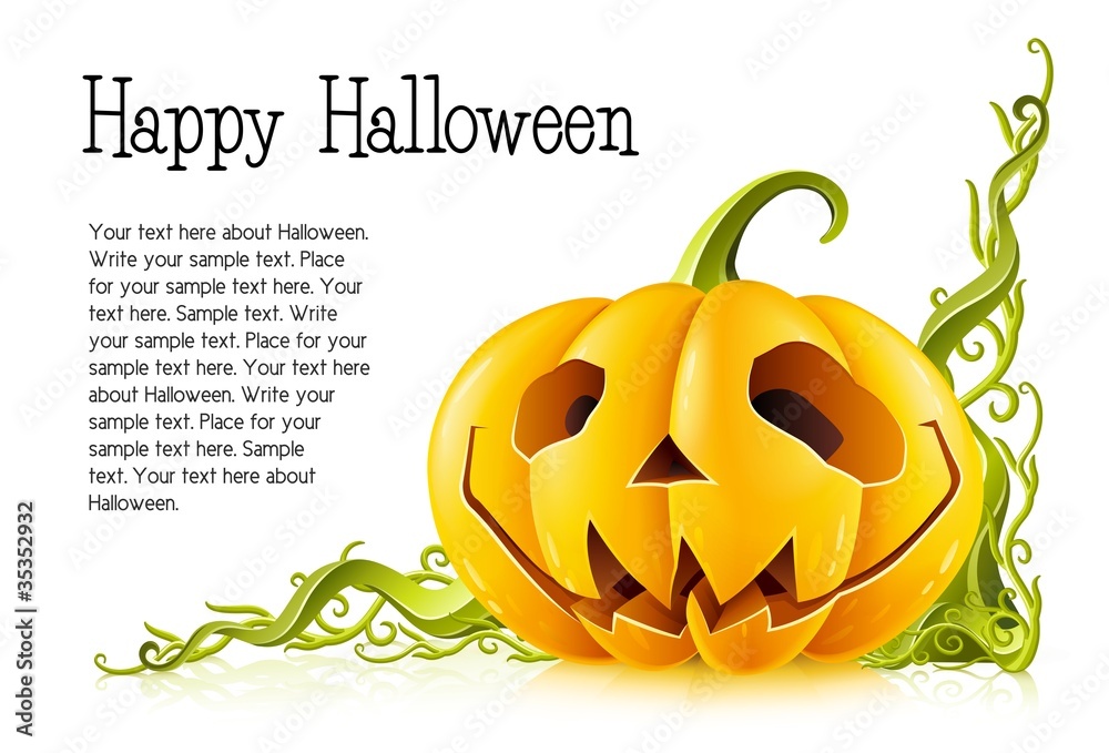 pumpkin for halloween on white background pumpkin for halloween on white background