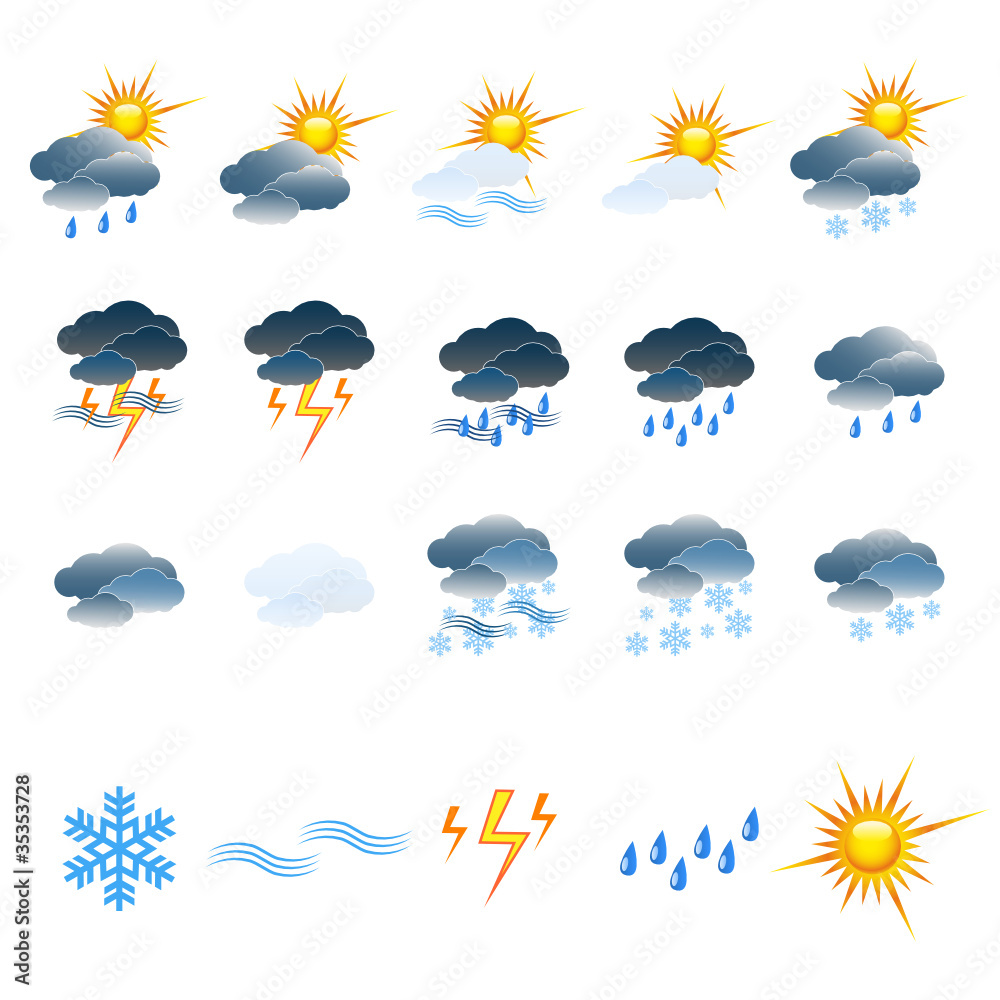 Wetter Symbole