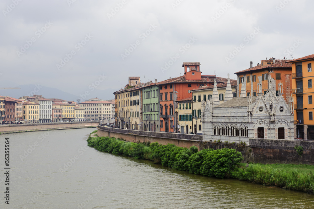 Pisa and the Arno river