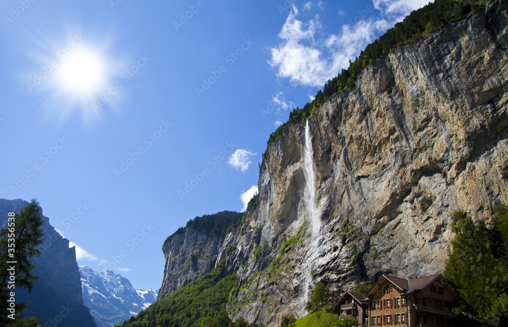 Lauterbrunnen Waterfall, Switzerland