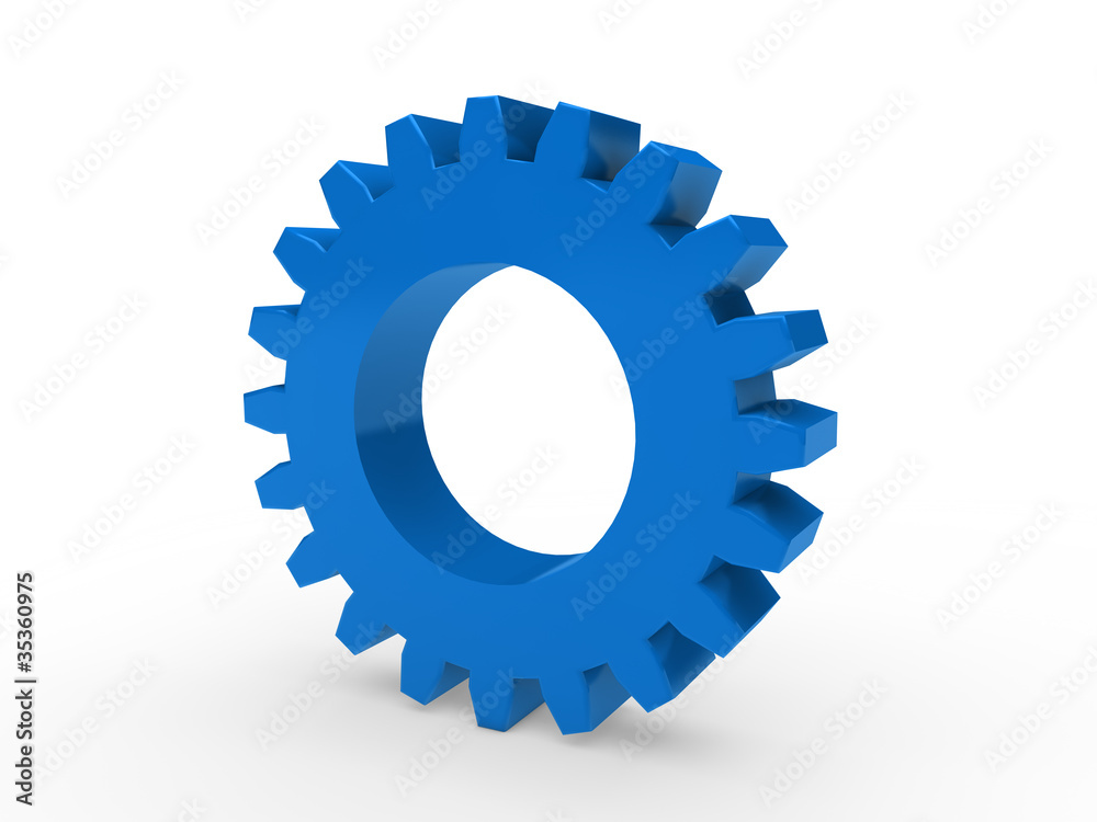 3d gear blue 3d gear blue