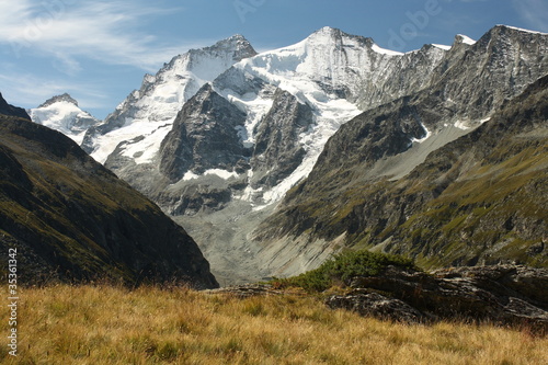 Weisshorn and Grand Cornier in Val d'Anniviers photo