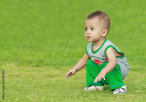 toddler learning to stand up