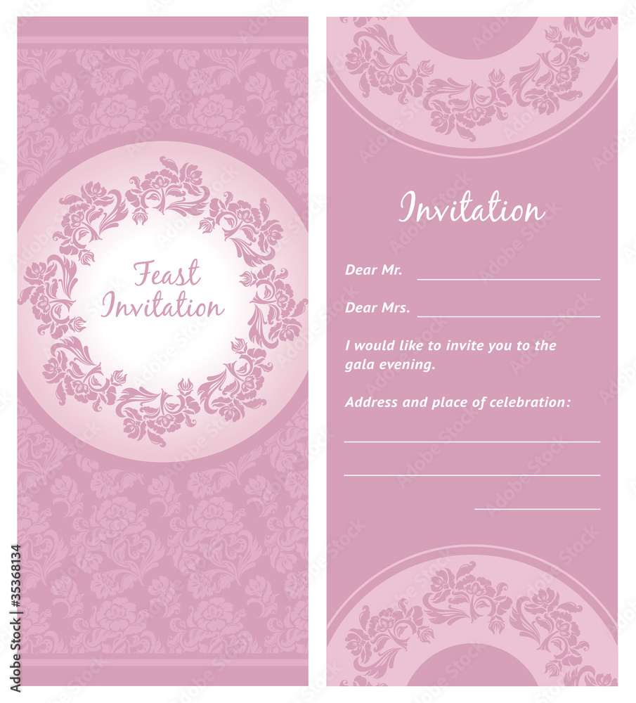 Invitation background, greeting card