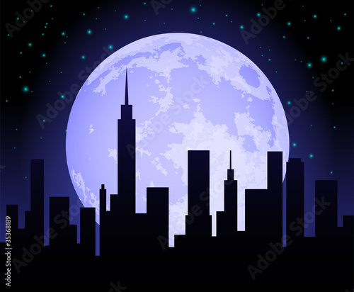 City Skyline at Night