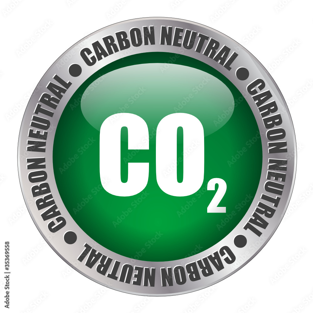 “CARBON NEUTRAL” label (stamp go green sustainable) “CARBON NEUTRAL” label (stamp go green sustainable)