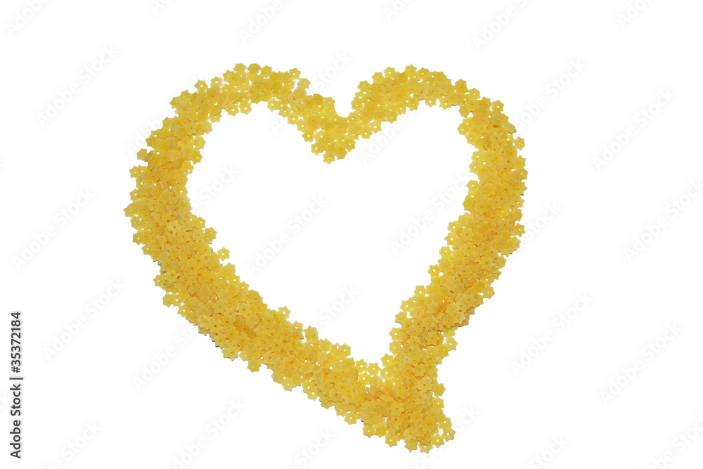 Hearts with pasta Hearts with pasta