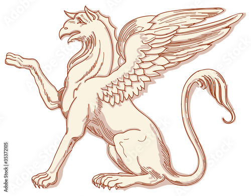 Griffin - hand draw sketch