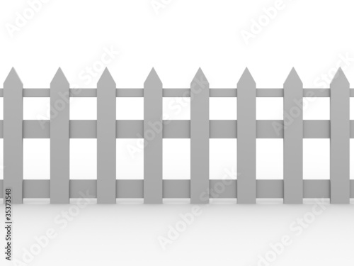 Traditional wooden fence