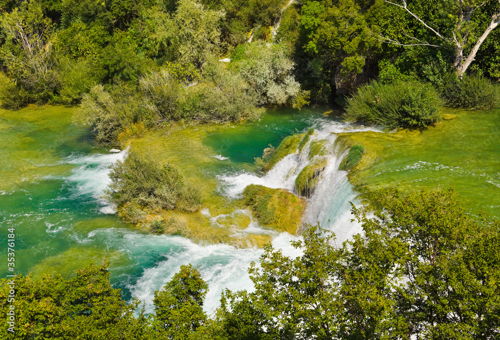 Fototapeta premium Waterfall KRKA in Croatia