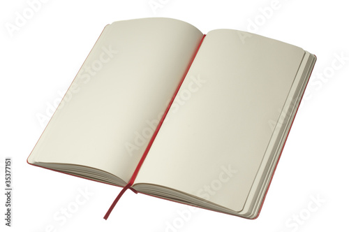 Open red notepad