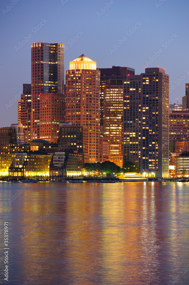 Fototapeta premium Boston urban buildings