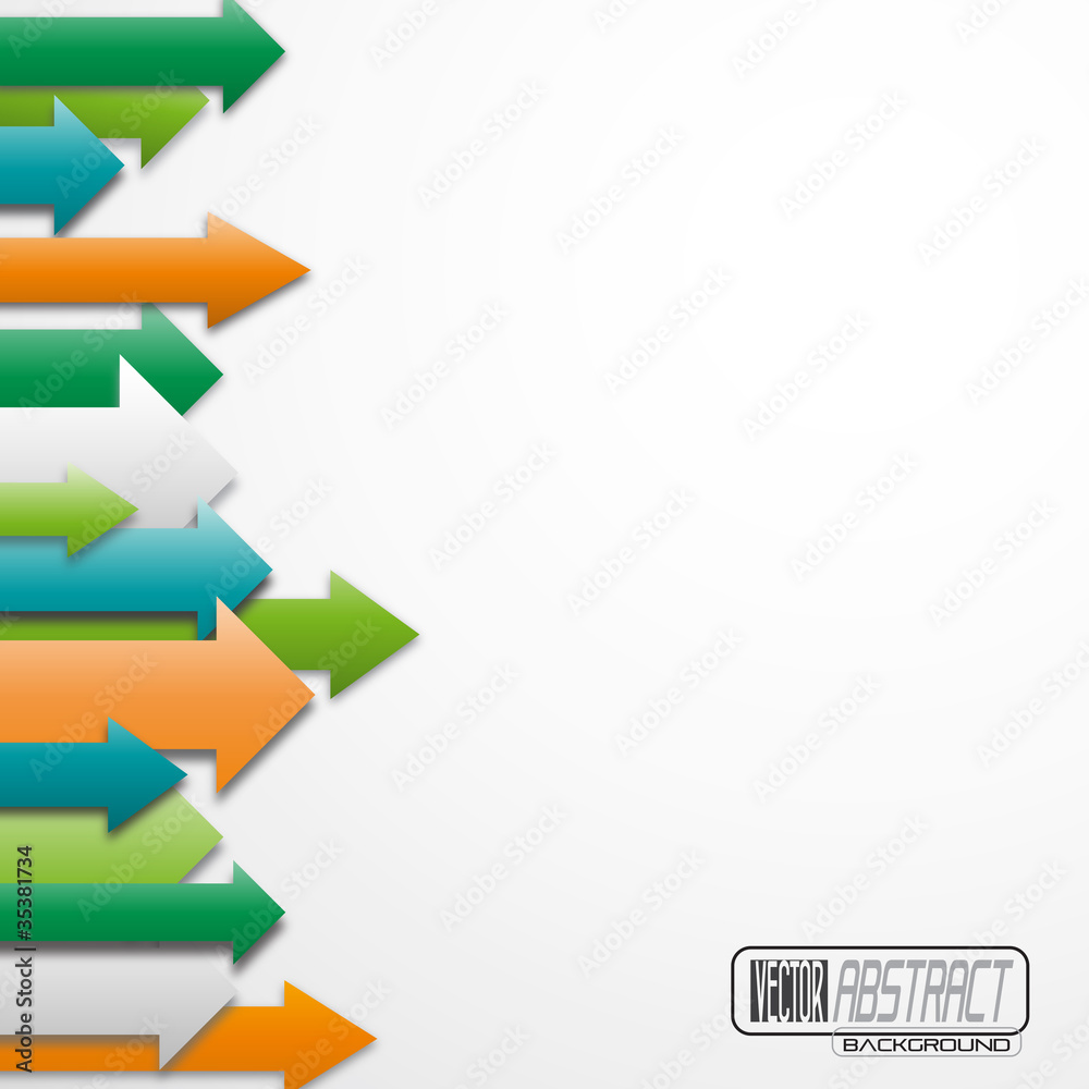 Obraz premium Abstract arrows background. Vector