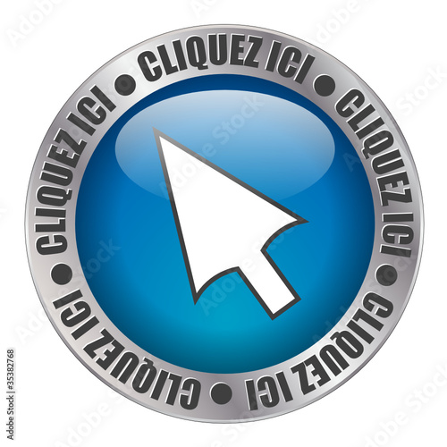 Bouton Web "CLIQUEZ ICI" (souris connexion cliquer curseur clic)